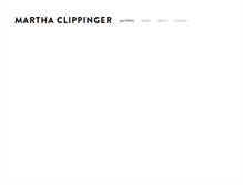 Tablet Screenshot of marthaclippinger.com